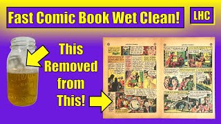 My Rapid Comic Book Wet Cleaning Method Revealed [upl. by Cherrita]