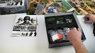 Company of Heroes Board Game 2 Player Review Copy Send Out [upl. by Nilac]