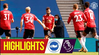 Highlights  Brighton 23 Manchester United  Fernandes seals dramatic late win  Premier League [upl. by Darra]