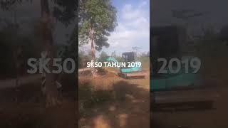 Excavator Mini SK50 th 2019 excavator alatberat kobelco shorts viralvideo video fyp vlog [upl. by Dyob]