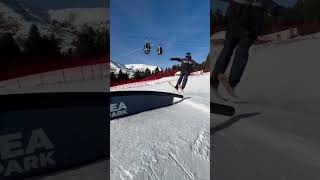 Rainbow rail frestayle ski snowpark [upl. by Aynik966]