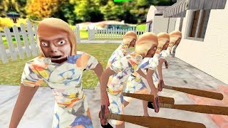 Granny Kick Neighbor Gorgeous Funny Shooter Games Android iOS Gameplay [upl. by Ienttirb549]