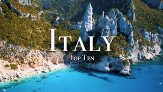 Top 10 Places To Visit In Italy  4K Travel Guide [upl. by Aguayo81]