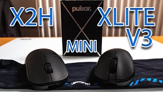 Battle between mini mices  Pulsar X2H mini vs Xlite V3 mini review EN [upl. by Hoon168]