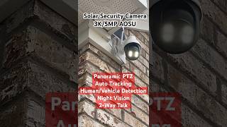 AOSU Solar Security Camera 3K5MP Panoramic PTZ Auto Tracking HumanVehicle Detection Night Vision [upl. by Harihs]