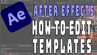 After Effects hazır şablonları kullanma [upl. by Mariellen]