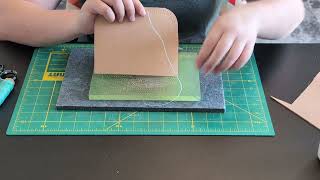 How to Saddle Stitch without a Stitching Pony [upl. by Mozelle]