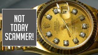 A Scammer Almost Got Her Gold Rolex [upl. by Firehs]