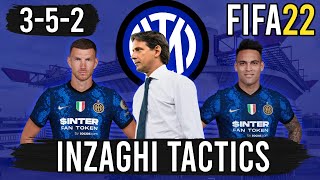 Recreate Simone Inzaghis 352 Inter Tactics in FIFA 22  Custom Tactics Explained [upl. by Edmonda]