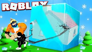 Pulling The NEW MASSIVE FROZEN OBJECTS In Roblox Strongman Simulator [upl. by Rufina]