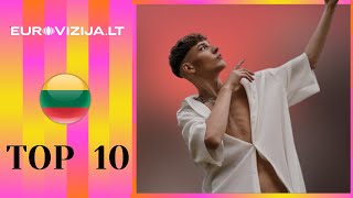 TOP 10  EUROVIZIJALT  FINAL  EUROVISION LITHUANIA 2024 [upl. by Lisab]