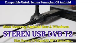 Review STEREN Usb DVB T2 Stick Nonton TV Digital Di Laptop HP Android Box amp HU Mobil [upl. by Marcelline]