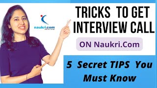 How to get Interview Calls from Naukricom Naukricom Tips Naukricom search jobs in india [upl. by Brandie]