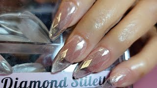 Enailcouturecom new diamond 123go nails nails nailart nailtutorial [upl. by Ahsimik]