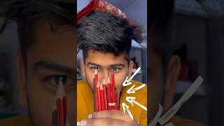 How to throw pencil like knife😱😱 shorts shortsfeed viral trendingshorts [upl. by Ahsikyw]