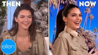 Then and Now Kendall Jenners First and Last Appearances on The Ellen Show [upl. by Kitty342]