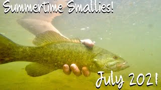 Smallmouth Bass Fishing Manatawny Creek Fish Were EVERYWHERE [upl. by Ilanos505]