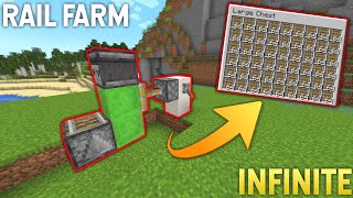 Easy Rail Farm Tutorial in Minecraft  Java amp Bedrock Edition [upl. by Schott269]