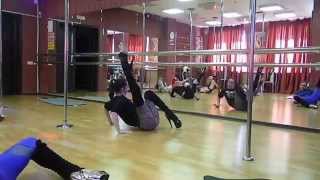 Exotic Pole Dance Tutorial  Warm Up Exercises Part 5 [upl. by Arika]