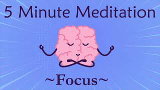 5 minute meditation for focus [upl. by Nodnerb]