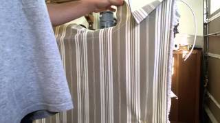 Upholstering an armchair Part 4  Outside Arm [upl. by Lamraj]