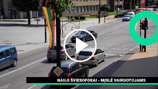 Nauji šviesoforai  mįslė vairuotojams [upl. by Llertal]