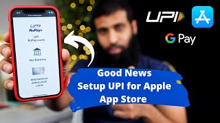 Setup UPI GPAY for Apple App Store Payments  How to add upi to payment method in iPhone [upl. by Haleemaj63]