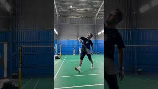 Training backhand clear badminton badmintontraining [upl. by Lawrenson]