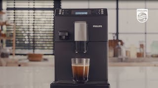 First time use and how to customize settings on Philips espresso machines 3100 and 4000 series [upl. by Emiaj]