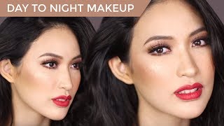 Easy Glam Day To Night Makeup Tutorial [upl. by Aja]