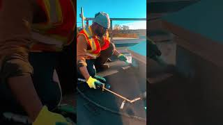 Installed Roof hatch construction 604 yvr roofing rooflove torchon canadian [upl. by Pyotr]