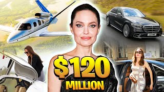 Angelina Jolies Lifestyle 2023  Net Worth Car Collection Mansion Private Jet [upl. by Enitsrik]