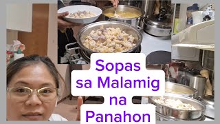 SOPAS SA MALAMIG NA PANAHONsopasulampinoymcelsvlog [upl. by Thevenot]