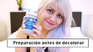 Como preparar el cabello para la decoloración  Como decolorar el cabello en casa en 4 pasos [upl. by Niabi493]