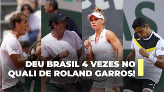 HISTÓRICO  Monteiro Heide Pigossi e Meligeni furam o quali e teremos 6 tenistas em Roland Garros [upl. by Lrat]