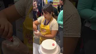 minimalist cake wofex food expo 2024 jesscakesvlog cakedecorating customizedcake [upl. by Anilesor]