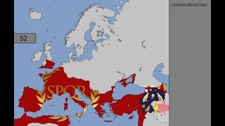 Preview Europe Timeline of National Flags 1 AD  1000 [upl. by Attiuqal]