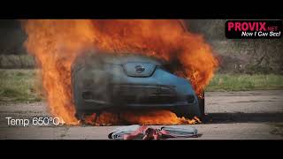 PROVIX Fire Blanket Demo Lithium Battery Fire Blanket [upl. by Baese]