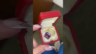 What do you think of this amethyst ring amethystjewelry ring diamonds explorepage reel [upl. by Asillem]