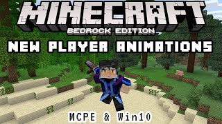 Minecraft MCPE amp Bedrock New Player Animation Mod Addon  Download amp Install [upl. by Andrea513]