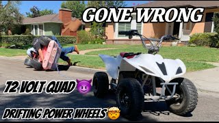 DRIFTING POWER WHEELS GONE WRONG [upl. by Iinde]