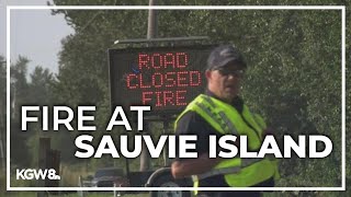 No one hurt in Sauvie Island fire [upl. by Arehahs]