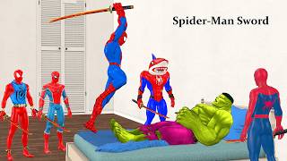 Siêu nhân nhện🔴Spider Man Sword attack hulk in Granny House rescue Spider woman from Venom vs joker [upl. by Wood]