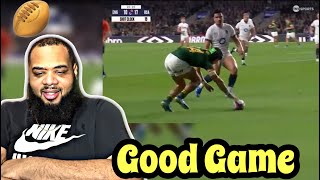 AMERICAN REACTS to HIGHLIGHTS  ENGLAND V SOUTH AFRICA  AUTUMN NATIONS SERIES 🏉 [upl. by Enyaj]