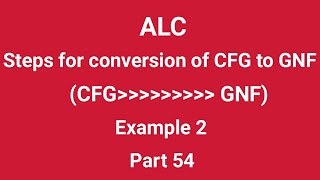 Conversion of CFG to GNF with example problem in tamil [upl. by Htenywg]