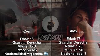 Cori vs Alex Sparring de Boxeo [upl. by Ehcnalb]