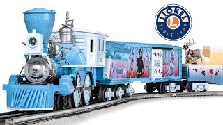 Lionel OGauge Disneys Frozen 2 Electric Model Train Set Unboxing amp Testing [upl. by Ahseinod]