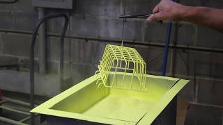 See the Fluidized Bed Powder Coating Process [upl. by Ecela]