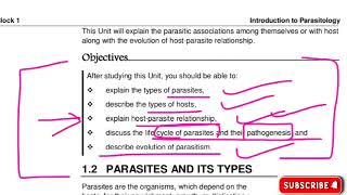 📚PARASITOLOGY📚MZOE001✔️UNIT1✅ Parasites and its types🎯👉Part1💯✔️ parasitology ignou msczoology [upl. by Nyleaj]