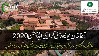 Aga Khan University AKU MBBS Admission 2020 [upl. by Aleirbag]